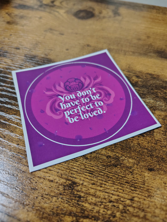 "PERFECT" STICKER